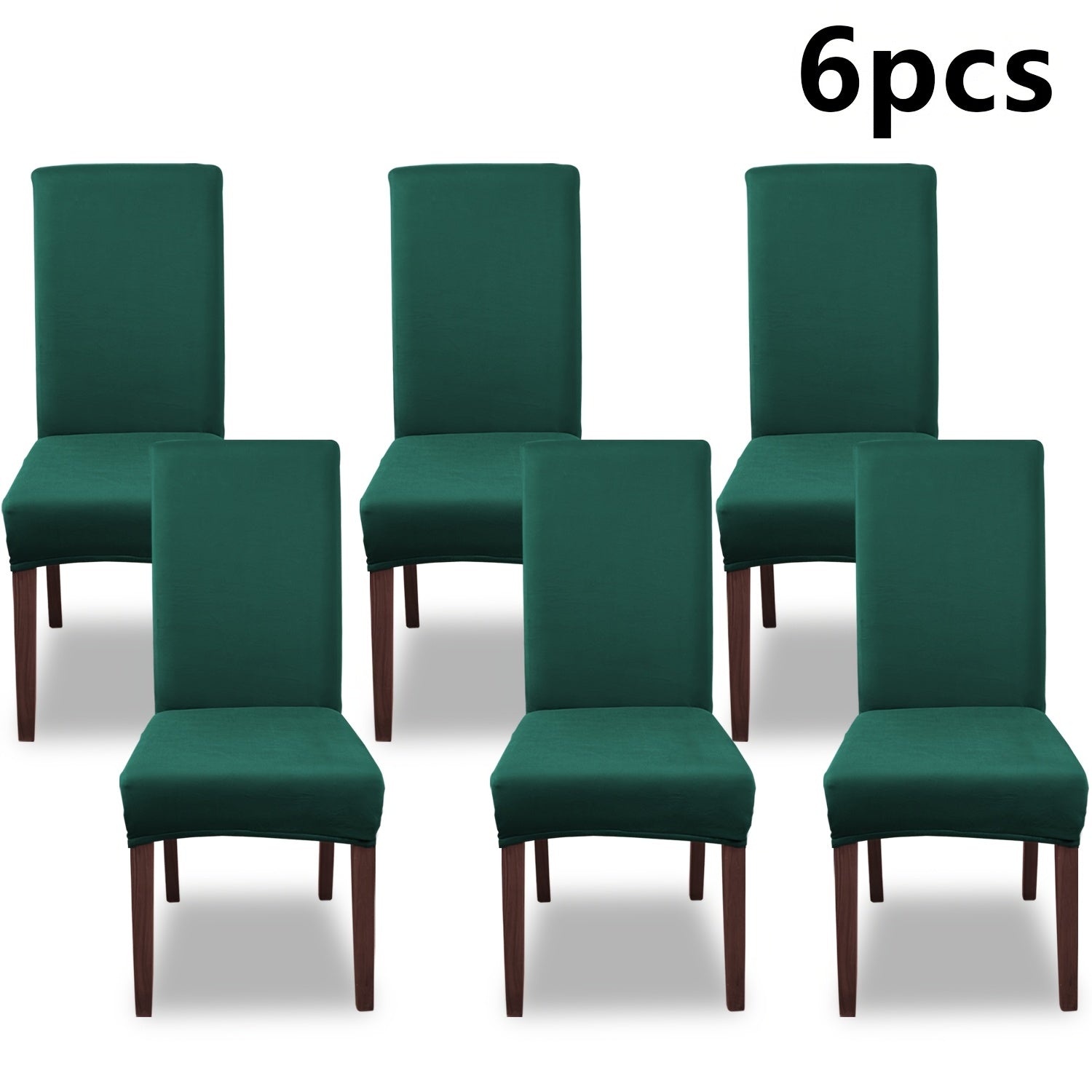 Silky Fiber Elastic Dining Chair Covers Set | Stretch Milk Fiber Slipcover, All-in-One Furniture Protector for Kitchen Wedding Office Hotel Living Room, 4pcs or 6pcs, 8 Colors