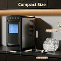Countertop Ice Maker ¨C 26 Lbs in 24 Hours, Selectable Ice Size, Internal Lighting, Self-Cleaning Portable Ice Machine with Basket & Scoop, Compact Design for Home, Kitchen & Office Use