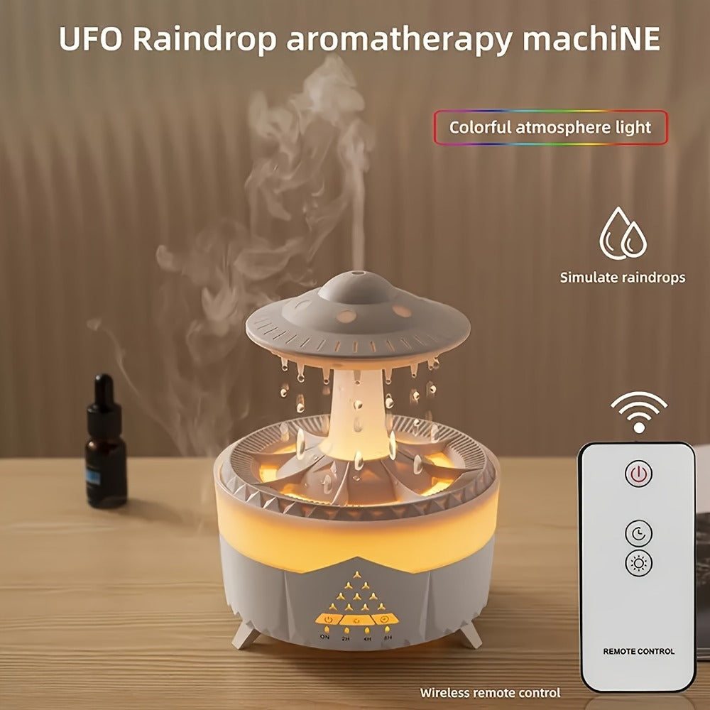 Large Capacity Aroma Diffuser & Humidifier | Intelligent Spray Atomizer with Water Drop Design for Home, Hotel, Restaurant & Office | Cool Mist Air Freshener Scent Diffuser White & Black