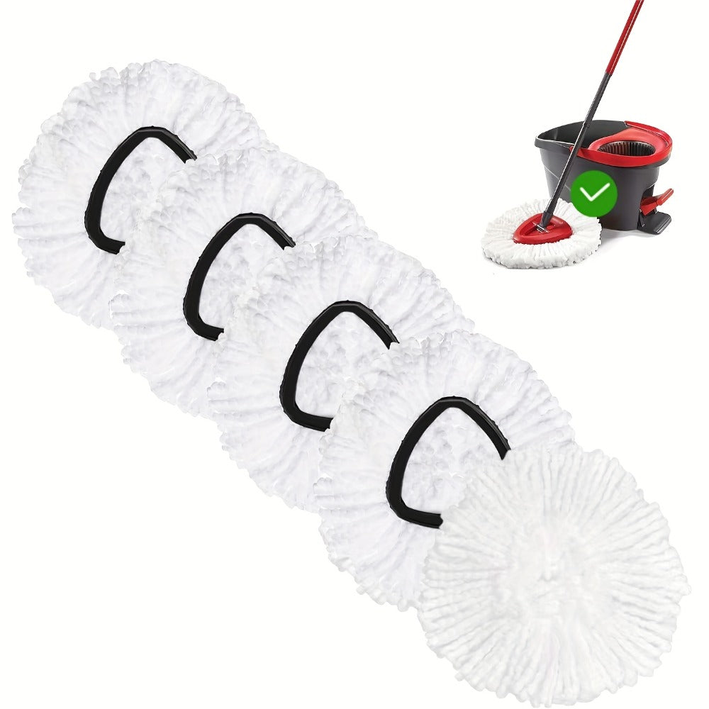 Microfiber Rotary Mop Replacement Heads 360 Degree Triangular Spin Mop Pads Refill Compatible with Rotary Mop Systems Deep Floor Cleaning 2 5 10 20 Pack