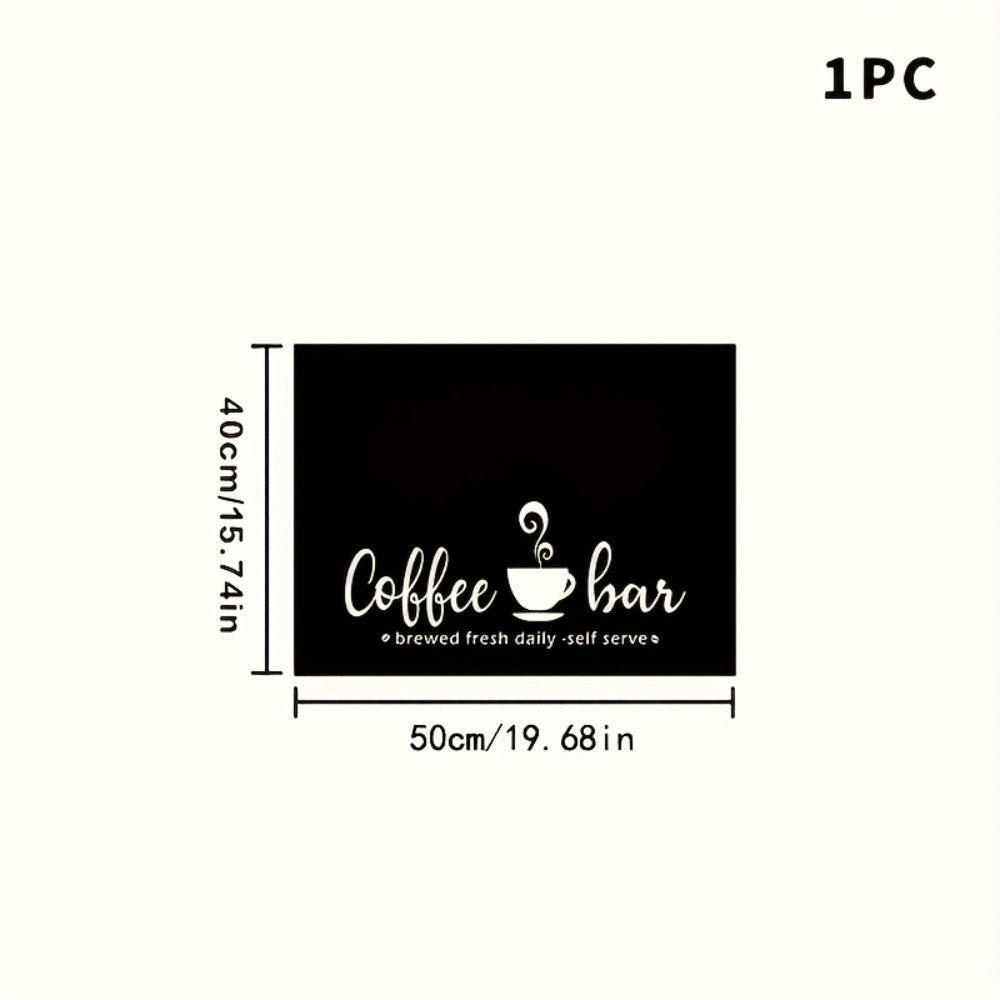 Coffee Bar Mat & Dish Drying Mat ¨C Bohemian Absorbent Kitchen Counter Mat for Coffee Machine, Espresso Station & Countertop