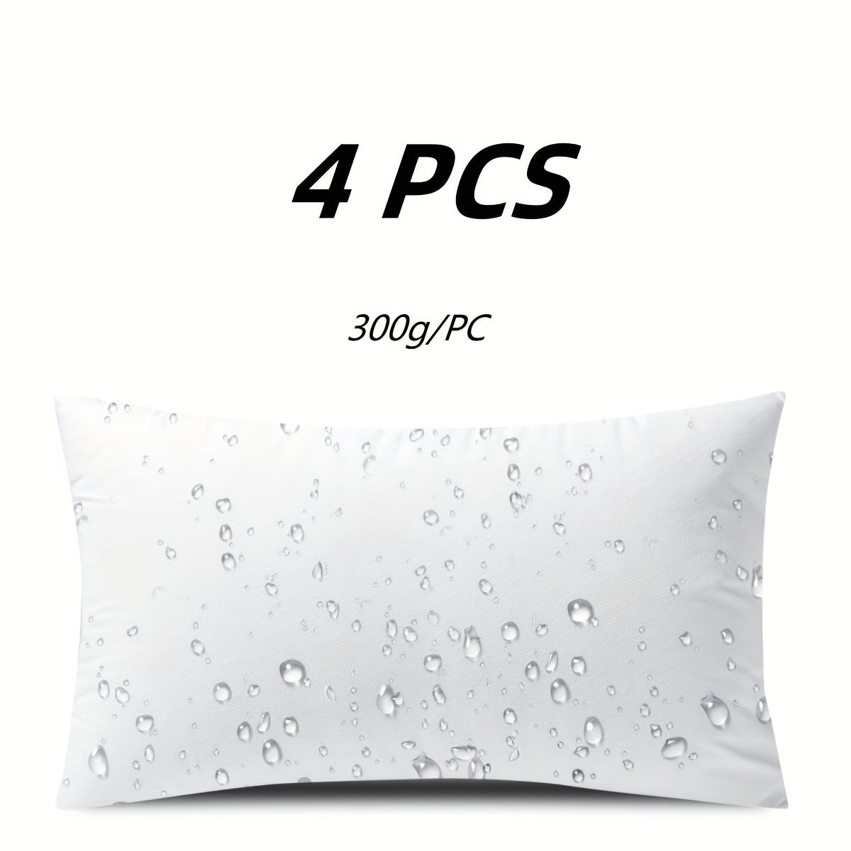 Pillow Inserts Square Indoor Outdoor Decorative Cushion Filling - Woven Fabric 200g+ Stuffing for Throw Pillows Couch Sofa Patio, White, Pack of 2 or 4, Multiple Sizes 12x20 16x16 18x18 20x20 22x22