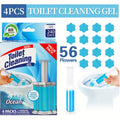 Toilet Gel Stamp Cleaner Air Freshener Flower Scented Bathroom Cleaning Gel Prevents Scale Toilet Ring 6 Fragrance Options Ocean Lavender Floral Peach Lemon Pine 4 Pcs or 8 Pcs with Dispenser