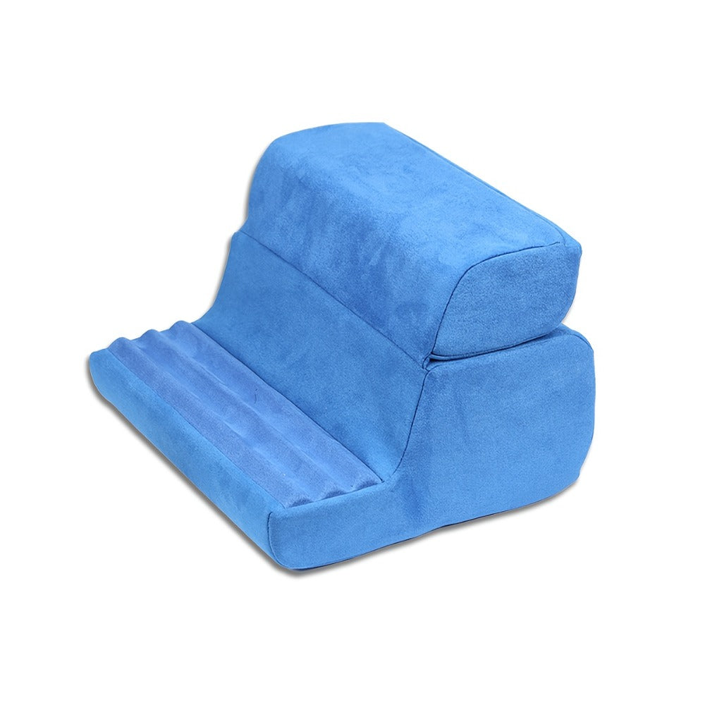 Tablet Pillow Stand Lap Bed Holder ¨C Hands-Free Viewing, Foldable, Washable Cover, Fits iPad iPhone E-Reader