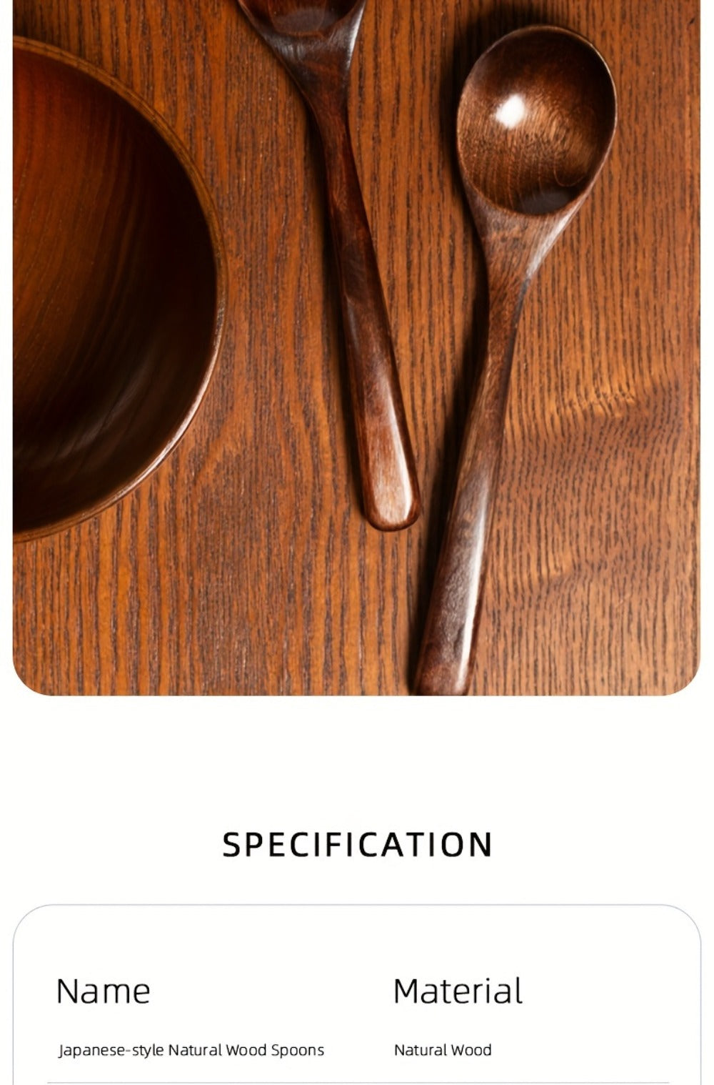 Wooden Spoons for Eating 8pcs ¨C 7.28 Inch Small Wood Teaspoons for Stirring Coffee, Tea, Honey, Cooking & Serving Soup Dessert, Wooden Spoon Set