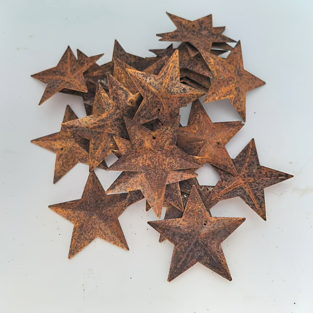 Christmas Bells Decorations 62pcs Set ¨C Rustic Iron Jingle Bells with Heart, Star & Round Shapes, Vintage Craft Bells with 2 Rolls of Rope for Christmas Tree, Party & Home Decor DIY Ornaments