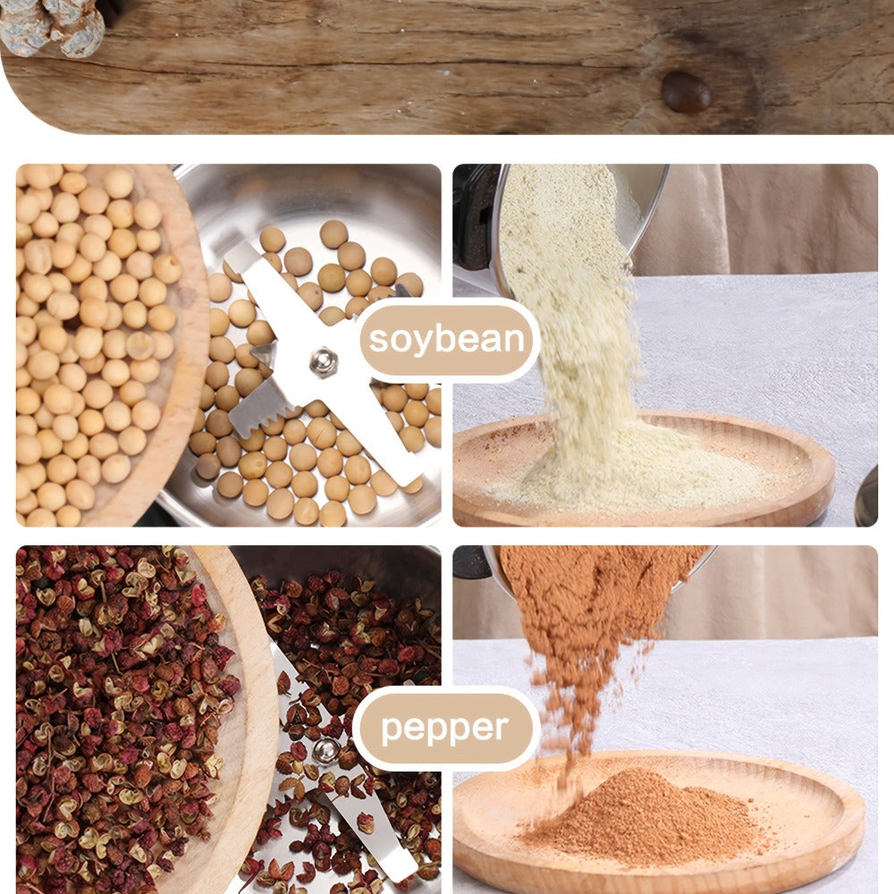 Electric Coffee Grinder with Stainless Steel Blade | 10-Second Fast Grinding | One-Button Control Spice Nut Bean Mill | Dry Food Processor for Coffee Beans Spices Grains Nuts