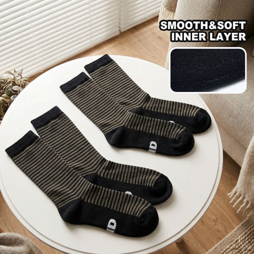 4-Pack Diabetic Socks Men Women Thermal Bamboo Non-Binding Circulation Moisture-Wicking Comfort Socks L XL