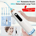 Water Flosser Oral Care Kit ¨C 3-Mode Portable Electric Dental Cleaner, USB Rechargeable, 4-Function Nozzle, Tooth Whitening Device & Electric Toothbrush Set for Travel & Home Use