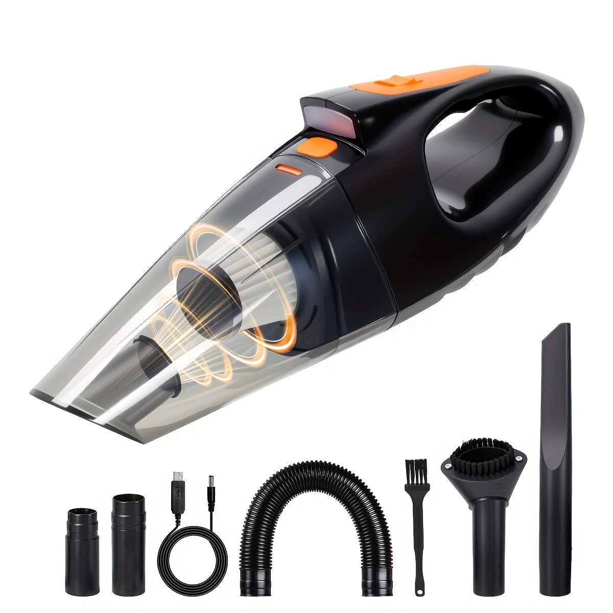 Handheld Vacuum Cleaner 9000Pa Cordless ¨C 4000mAh Battery, Low Noise, 5 Attachments for Car Interior, Home & Pet Hair Cleaning, Cute Pink Girly Gift for Women