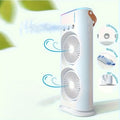 Portable Misting Fan USB Rechargeable Water Cooling Fan with Spray Button Control for Outdoor Indoor Office RV Camping Summer Personal Desk Fan