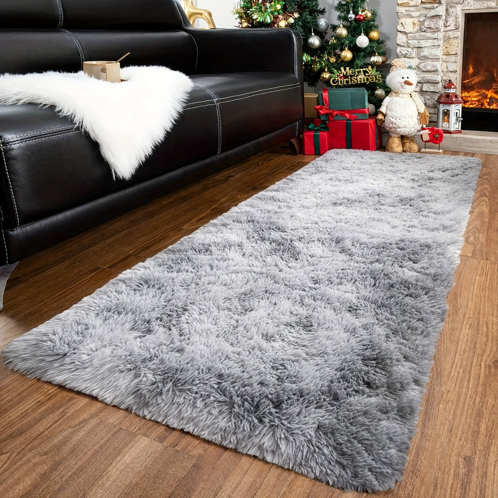 Tie-Dye Shaggy Fluffy Area Rug Non-Slip Machine Washable ¨C Soft Plush Fuzzy Carpet for Bedroom, Living Room, Hallway & Dorm ¨C 6 Colors, 4 Sizes: 2x6, 3x5, 6x9, 8x10 Ft