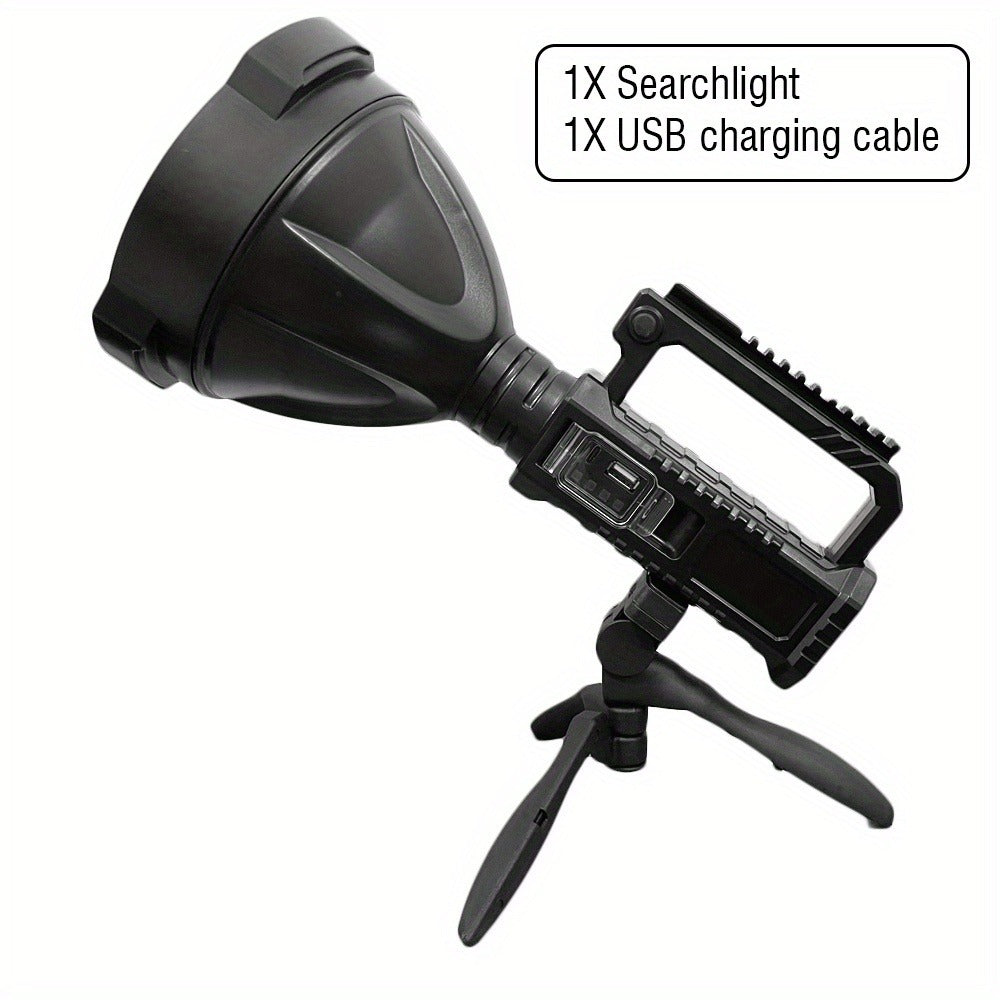 XHP90 High Power LED Flashlight USB Rechargeable Powerful Spotlight Searchlight ¨C 4 Modes, Camping Lantern Torch with Bracket for Fishing Camping Hiking Hunting Outdoor Adventure Patrol