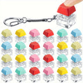 Keyboard Keycap Keychain 20pcs ¨C Anxiety Fidget Key Caps for Adults, Stress Relief Fingertip Toy, Mixed Color Party Favor Pack & Relaxation Gift Set
