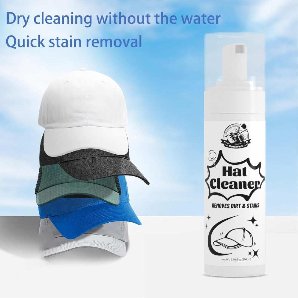 Hat Cleaner Foam Spray ¨C Professional Stain Remover for Wool, Felt & Fur Hats, Removes Dirt, Sweat & Fingerprints, 6.76 Fl Oz (200ml), All-Season Hat Care, Great Gift for Hat Lovers (1/2/3/5 Pack)