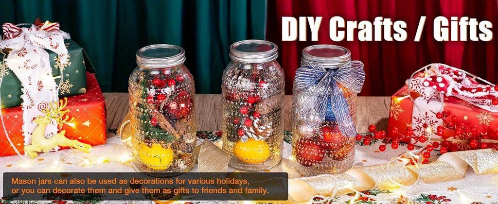 Mason Jars 64oz Wide Mouth with Lids 3 Pack Large Glass Canning Jars Airtight for Food Storage Meal Prep Pickling Salad Jam Centerpieces Vase Kitchen Pantry