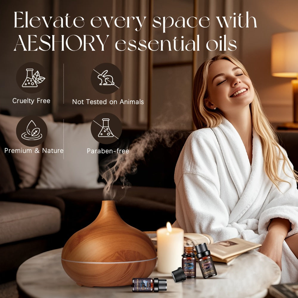 Essential Oil Diffuser Gift Set 14 Pcs ¨C Luxury Fragrance Oils for Diffuser, Candle Making & Aromatherapy | Hotel Collection Scents