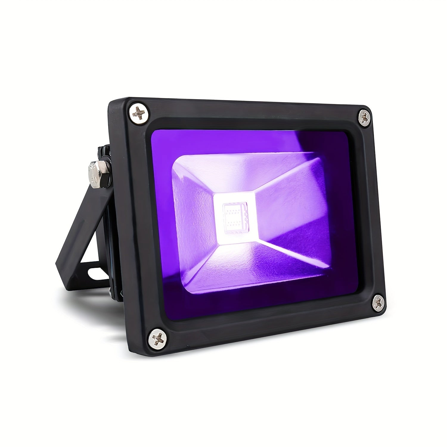 UV Black Light 10W LED Blacklight Flood Light IP44 Waterproof - 21 LEDs 385-400nm Covers 100 Sq Ft, 180¡ã Adjustable Bracket, Plug-In for Glow Party Halloween Bedroom Neon Poster Body Paint Decoration