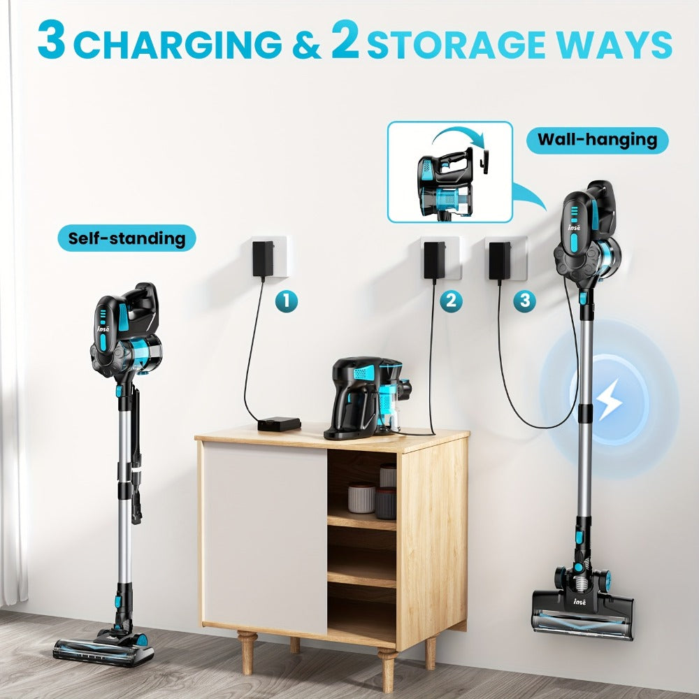 Handheld Vacuum Cleaner Cordless 29KPA Strong Suction for Pet Hair, LED Nozzle Portable Stick Vacuum for Carpet Hard Floor Car Interior Home Auto Multi-Attachment Lightweight Design