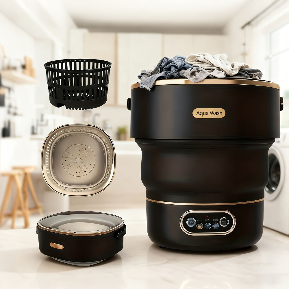 Portable Washing Machine Foldable Mini Washer Large Capacity for Underwear Socks Baby Clothes Apartment Dorm Travel Camping