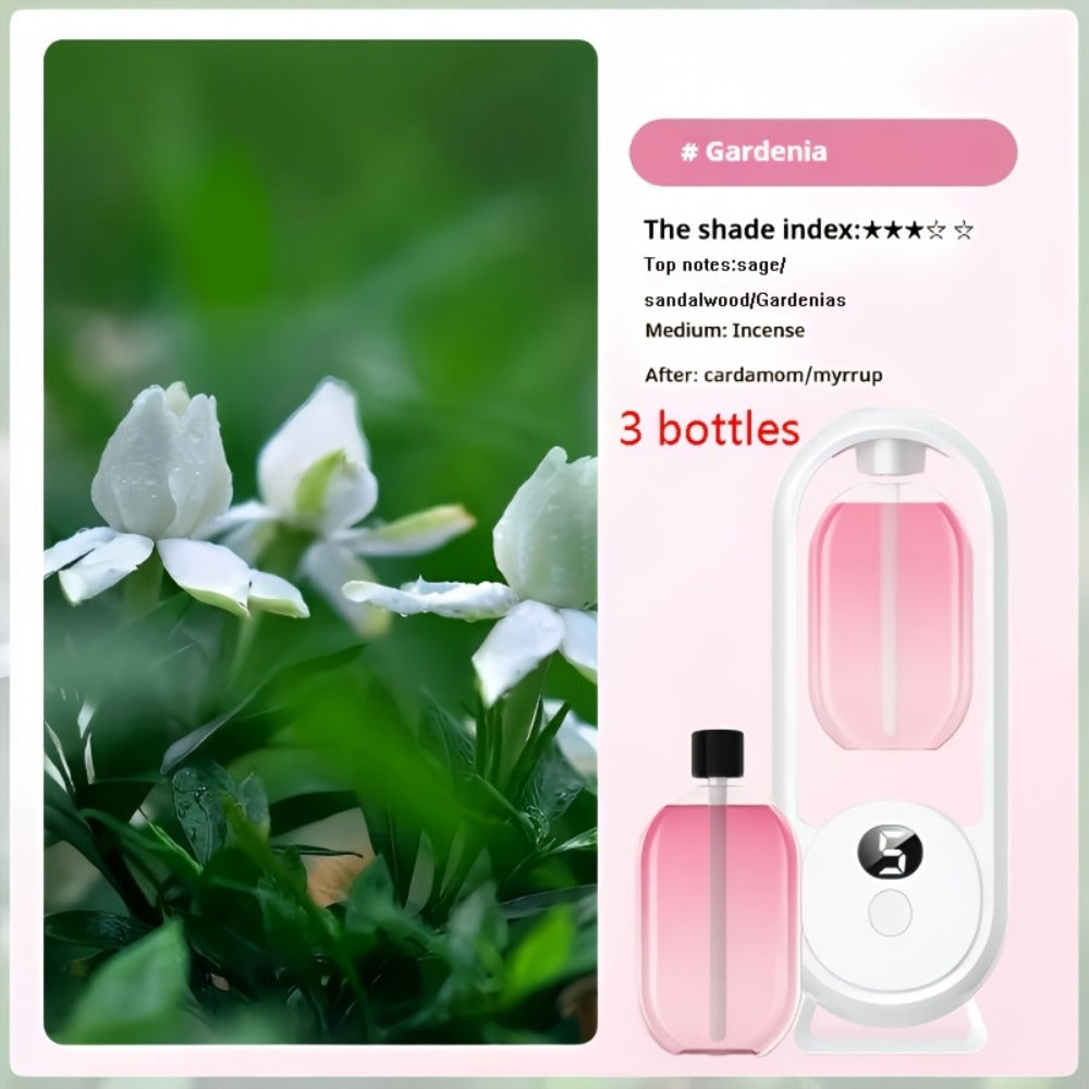 Aromatherapy Diffuser with Essential Oils Included | 4.06oz Cute Portable Aroma Diffuser with LED Light for Office, Bedroom & Bathroom | Long-Lasting Home Fragrance Air Freshener Gift | 9 Scents