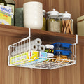 Wall Mount Foldable Storage Basket - Waterproof Rustproof Metal Organizer, Collapsible Space Saving for Kitchen Cabinet, Laundry Room, Pantry Closet