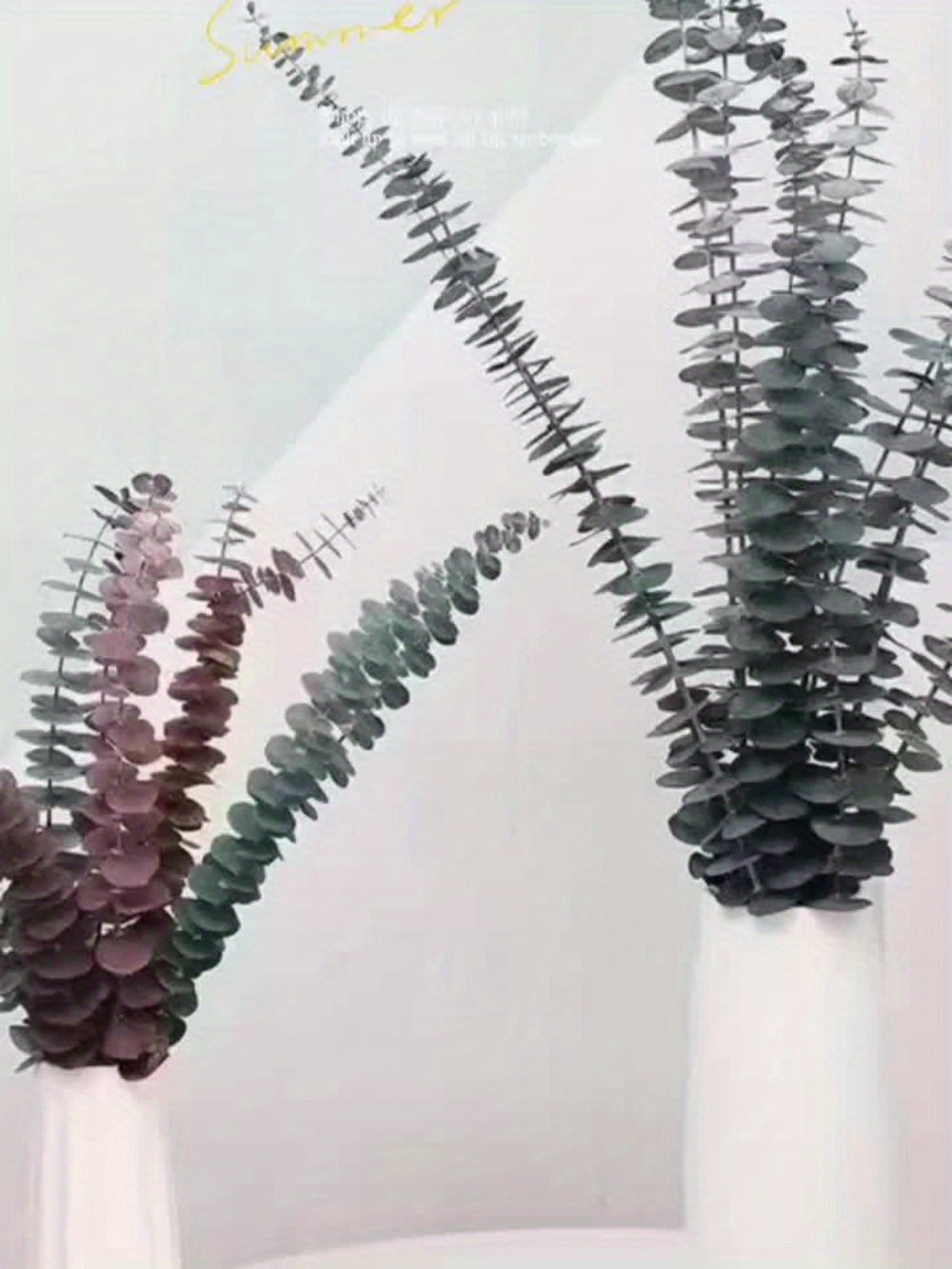 Artificial Eucalyptus Stems 24-Pack, 17 Inch Faux Eucalyptus Branches with 4 Color Mix for Vase, Wedding Centerpieces, Bouquets & Farmhouse Home Decor