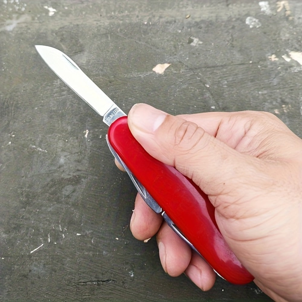 Multitool Pocket Knife 17-in-1 ¨C Includes Screwdriver, Pliers, Scissors, Bottle Opener & More, Portable Multi-Tool for Camping, Hiking, Emergencies & Everyday Carry, Gift for Men