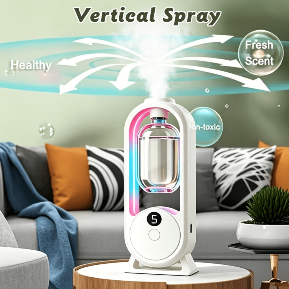 Aromatherapy Diffuser with Essential Oils 2-in-1 Humidifier - Hotel Scent Home Fragrance Machine with Natural French Essential Oils, Ultrasonic Spray, LED Ambient Light, Whole House Air Freshener for Bedroom, Living Room, Office