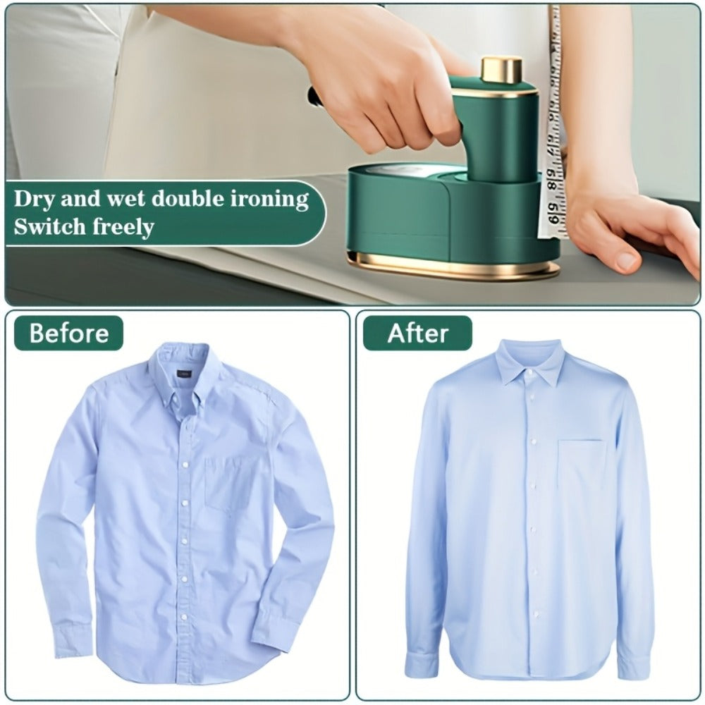 Portable Steam Iron for Clothes ¨C 40W Handheld Folding Steamer with 180¡ã Rotating Head, Fast Heating & Quick Wrinkle Removal for Travel, Dorm, Home & Office
