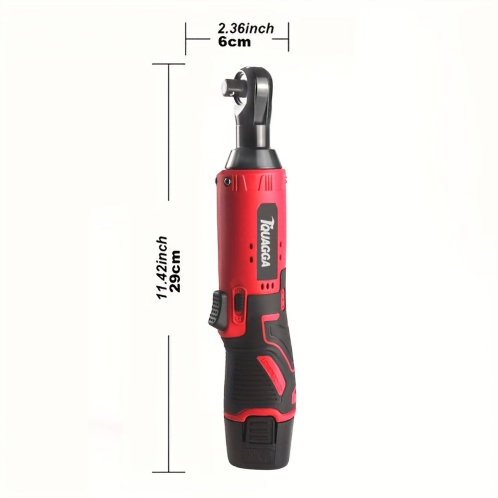 Cordless Electric Wrench QUAGGA 12V - 45Nm High Torque 3/8¡± Rechargeable Ratchet Wrench with Battery & Charger for Automotive Repair, Stage Truss & Home Improvement, Best Family Gift Tool