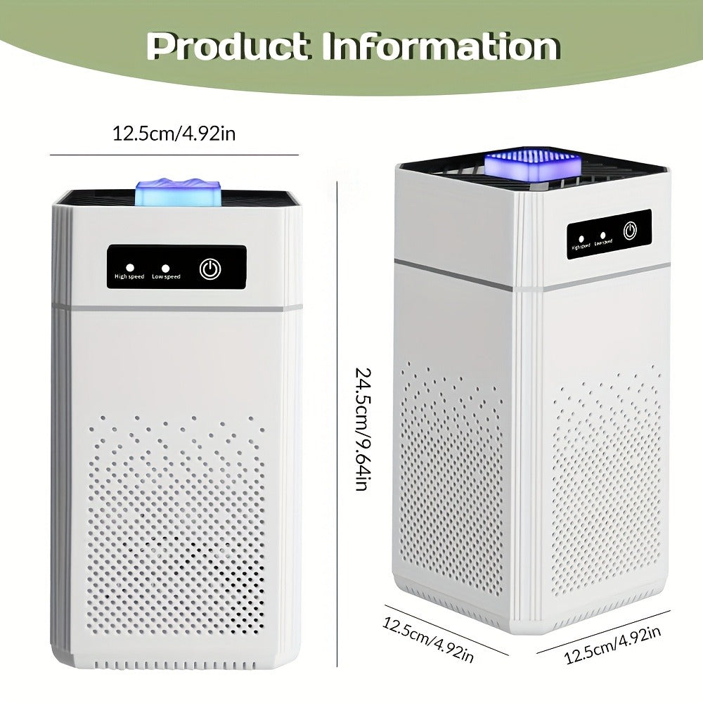 HEPA Air Purifier for Home Large Room Up to 1291 Sqft, Quiet 34dB Air Cleaner for Smoke Allergies Pet Dander Odor, 3-Speed USB Air Purifier with Aromatherapy for Bedroom Office