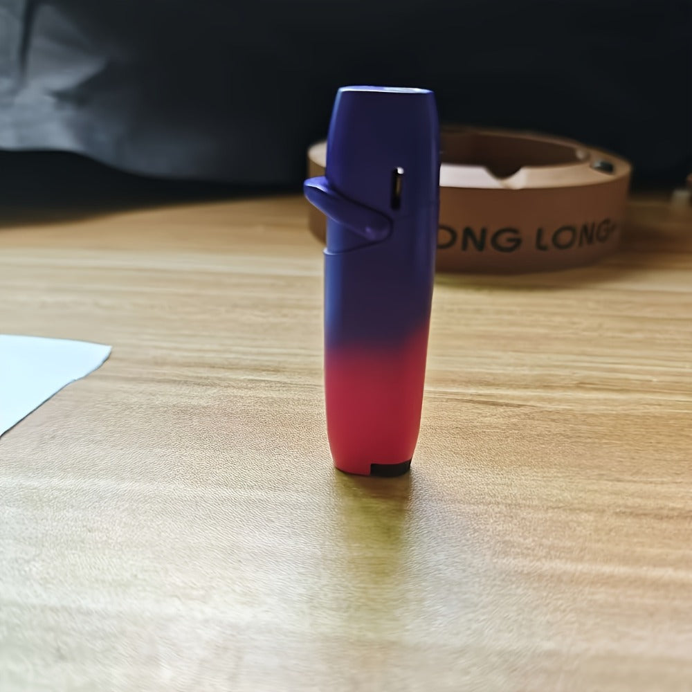 Cute Jet Torch Lighter for Women ¨C Compact Windproof Adjustable Flame Lighter, Portable Refillable Butane Torch for Camping, BBQ, Kitchen & Candles, Stylish Gift for Women (No Butane Included)