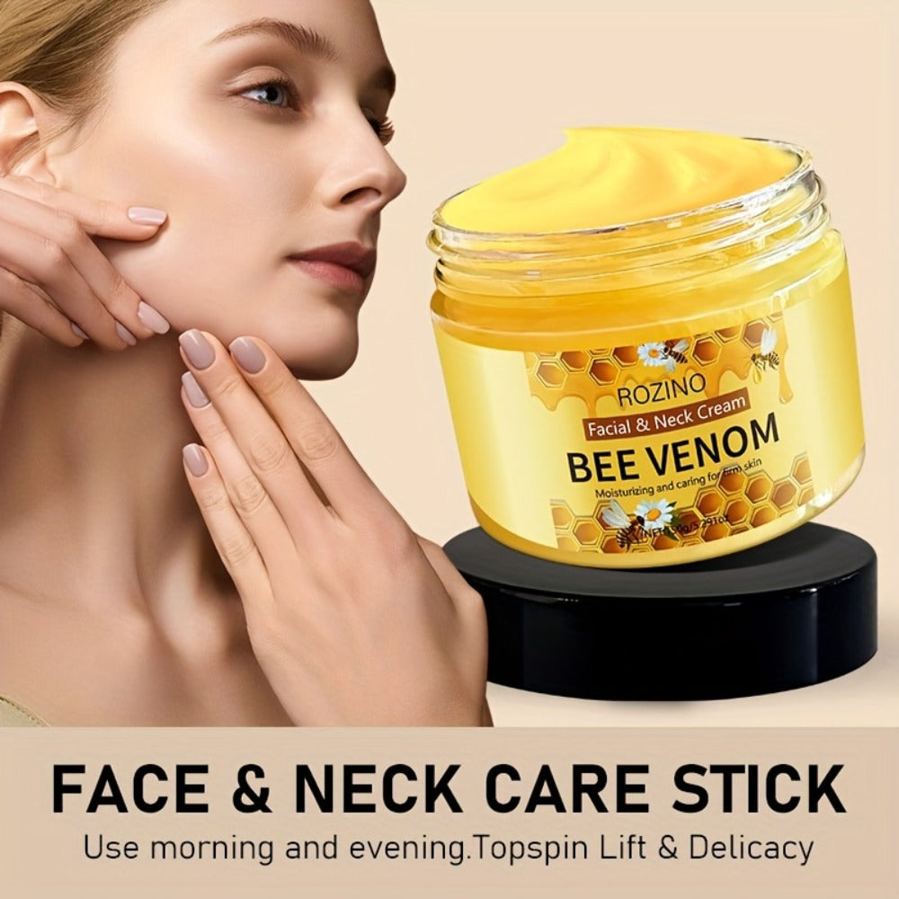 Bee Venom Face & Neck Lifting Firming Cream 150g with Hyaluronic Acid & Vitamin E ¨C Anti-Aging Moisturizer for Tightening, Hydrating & Smoothing Skin