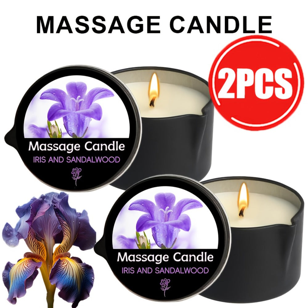 Scented Massage Candle 2-in-1 Soy Wax Essential Oil Body Lotion 20+ Scents 1pc 2pcs 6pcs Spa Nail Salon Pedicure Wedding Valentine Christmas Gift for Women