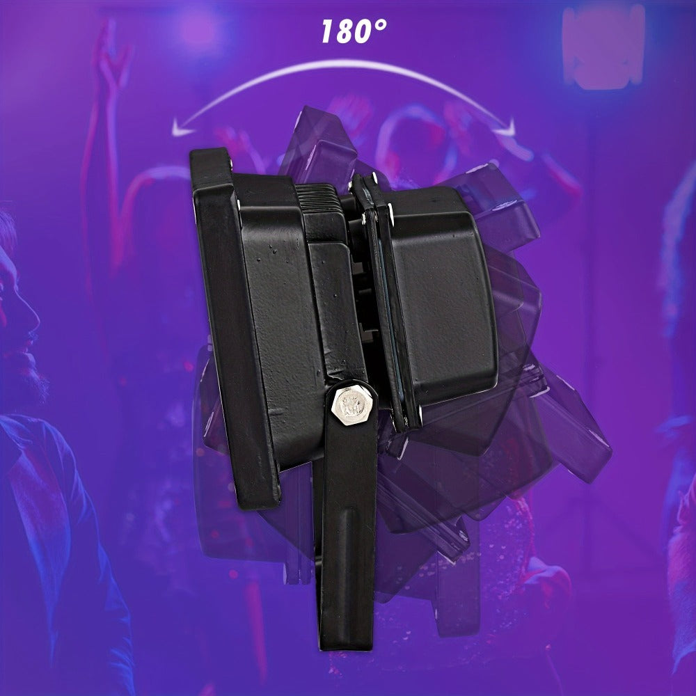 UV Black Light 10W LED Blacklight Flood Light IP44 Waterproof - 21 LEDs 385-400nm Covers 100 Sq Ft, 180¡ã Adjustable Bracket, Plug-In for Glow Party Halloween Bedroom Neon Poster Body Paint Decoration