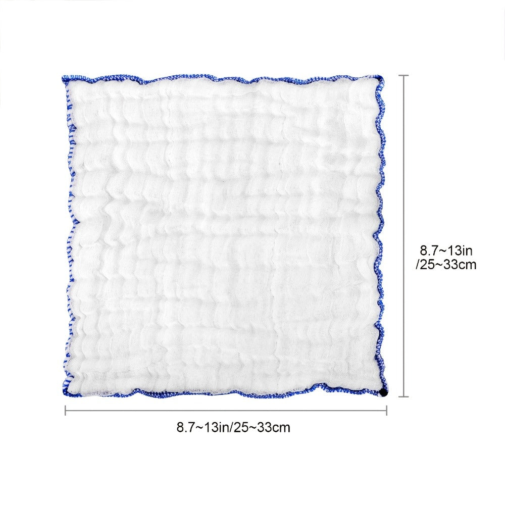8pcs Cotton Dish Cloths Super Absorbent Reusable Kitchen Cleaning Towels Soft Dishcloths for Home Dining Room