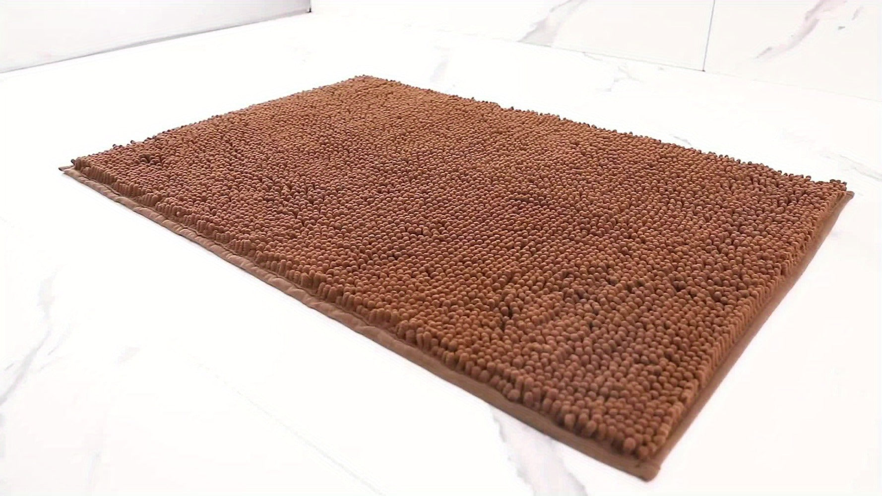 Chenille Doormat Absorbent Non-Slip Washable Indoor Outdoor Mat - Soft Shaggy Entryway Rug for Muddy Paws, Pets & Dogs | Machine Washable Front Door Mat in 18 Colors & 5 Sizes | Anti-Slip Rubber Backing