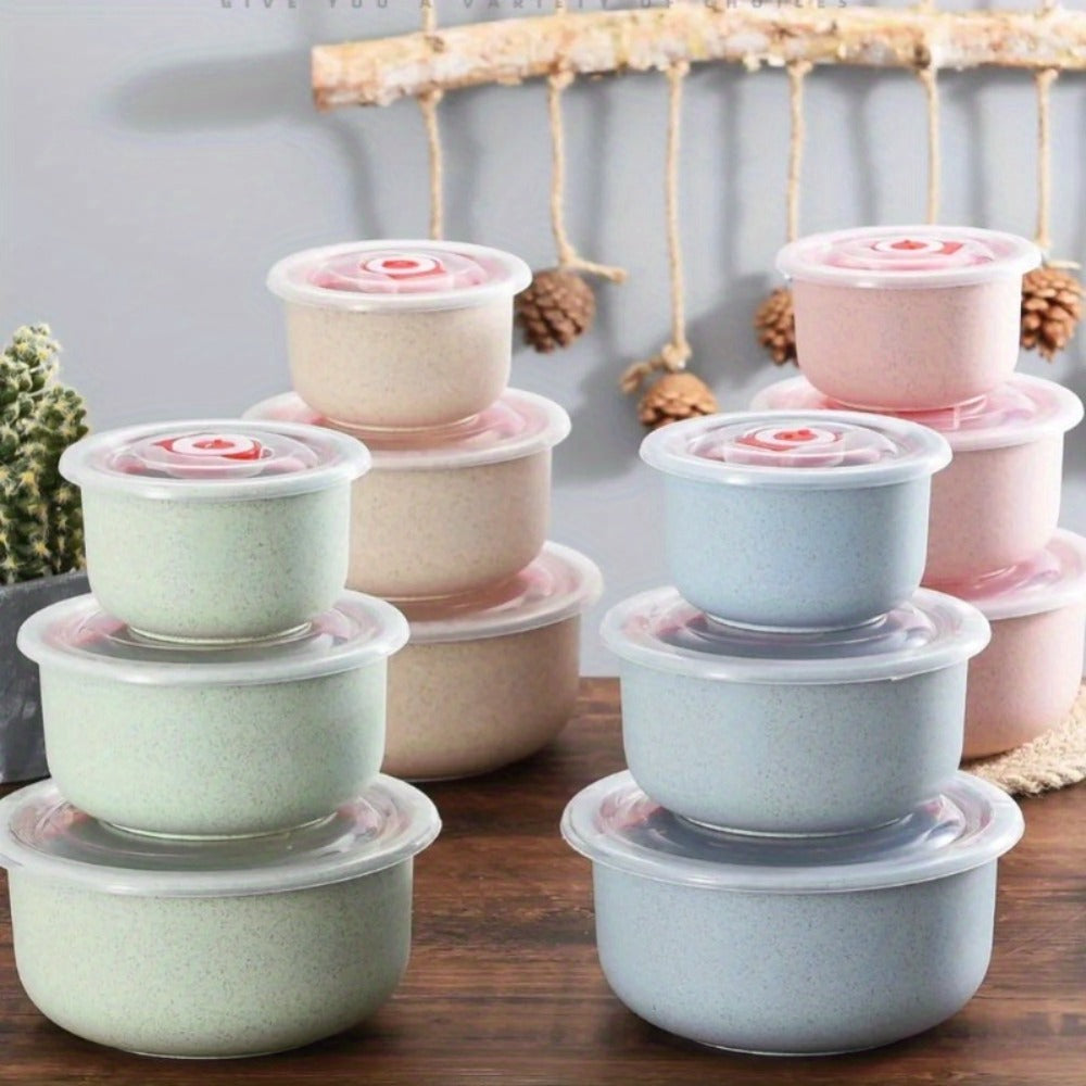 Refrigerator Food Storage Containers Airtight Stackable - Large Capacity Plastic Fridge Organizer Boxes for Fruit, Vegetable, Meat, Eggs & Dumplings, Fresh-Keeping Flip Lid, Easy to Clean, Set of 3/4