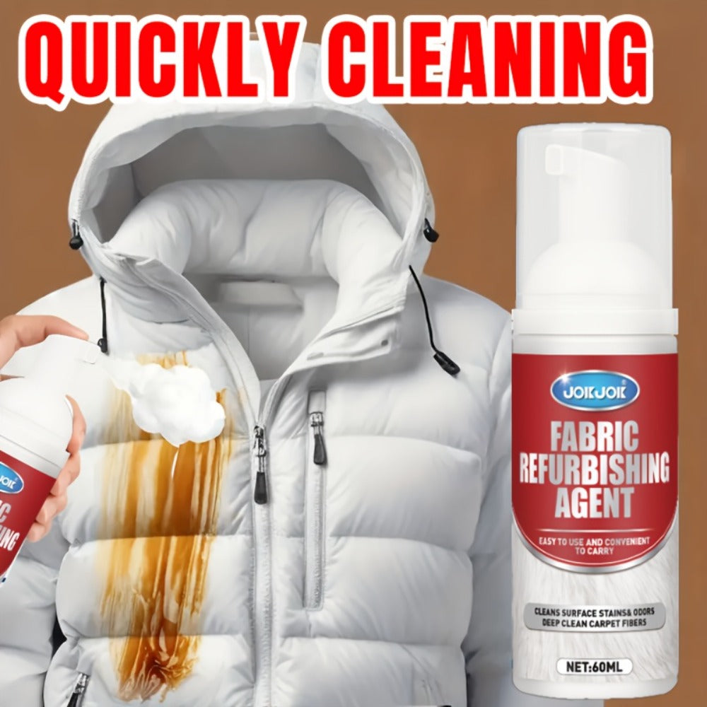 Fabric & Upholstery Cleaner Spray 2.03oz with Towel ¨C Deep Stain Remover for Carpet, Sofa & Car Interior, Glycerin-Based Surfactant-Free Formula, Easy Spray Application for Home & Auto