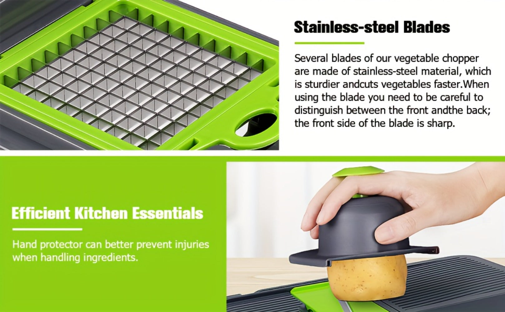 25-in-1 Vegetable Chopper & Food Chopper - Onion Cutter Mandoline Slicer with Container for Meal Prep Kitchen Gadget