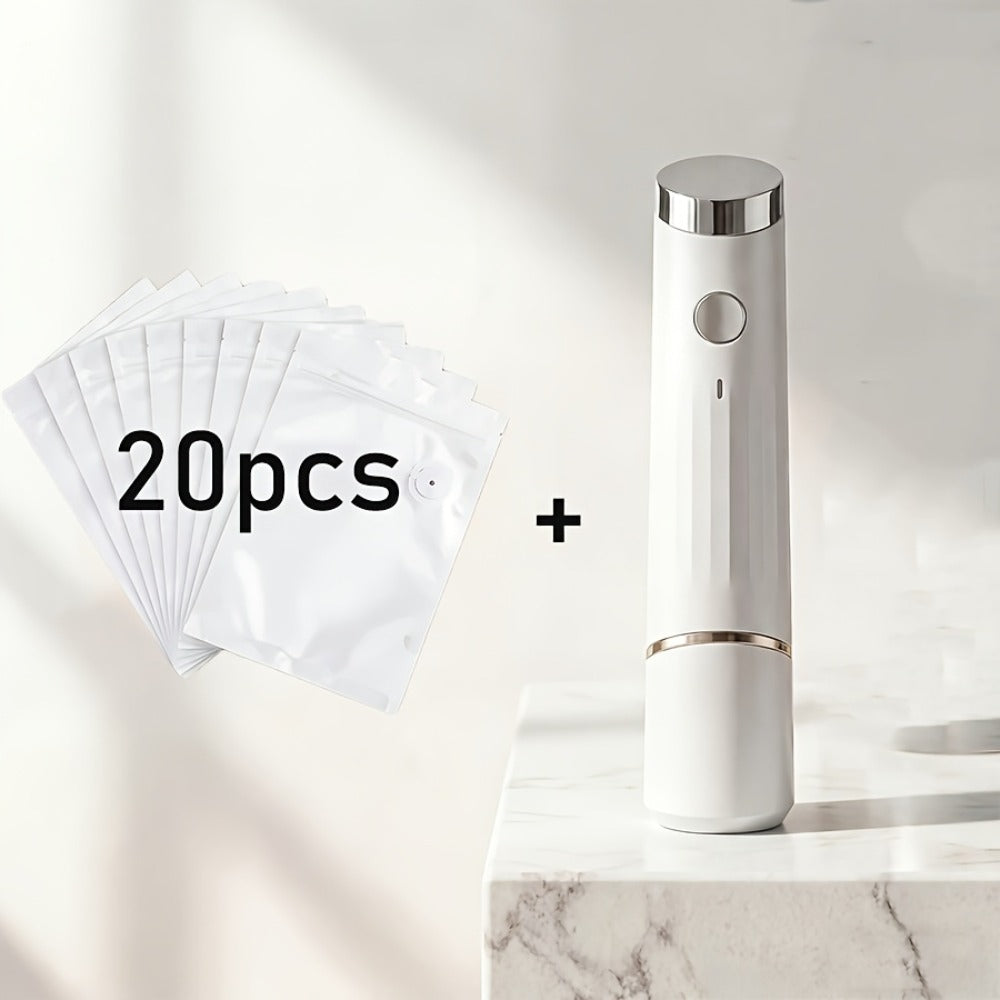 Vacuum Sealer Machine with 10 Reusable Bags ¨C Handheld Food Vacuum Sealer Kit, BPA-Free Seal Bags, Portable Meal Saver for Sous Vide & Freezer Storage