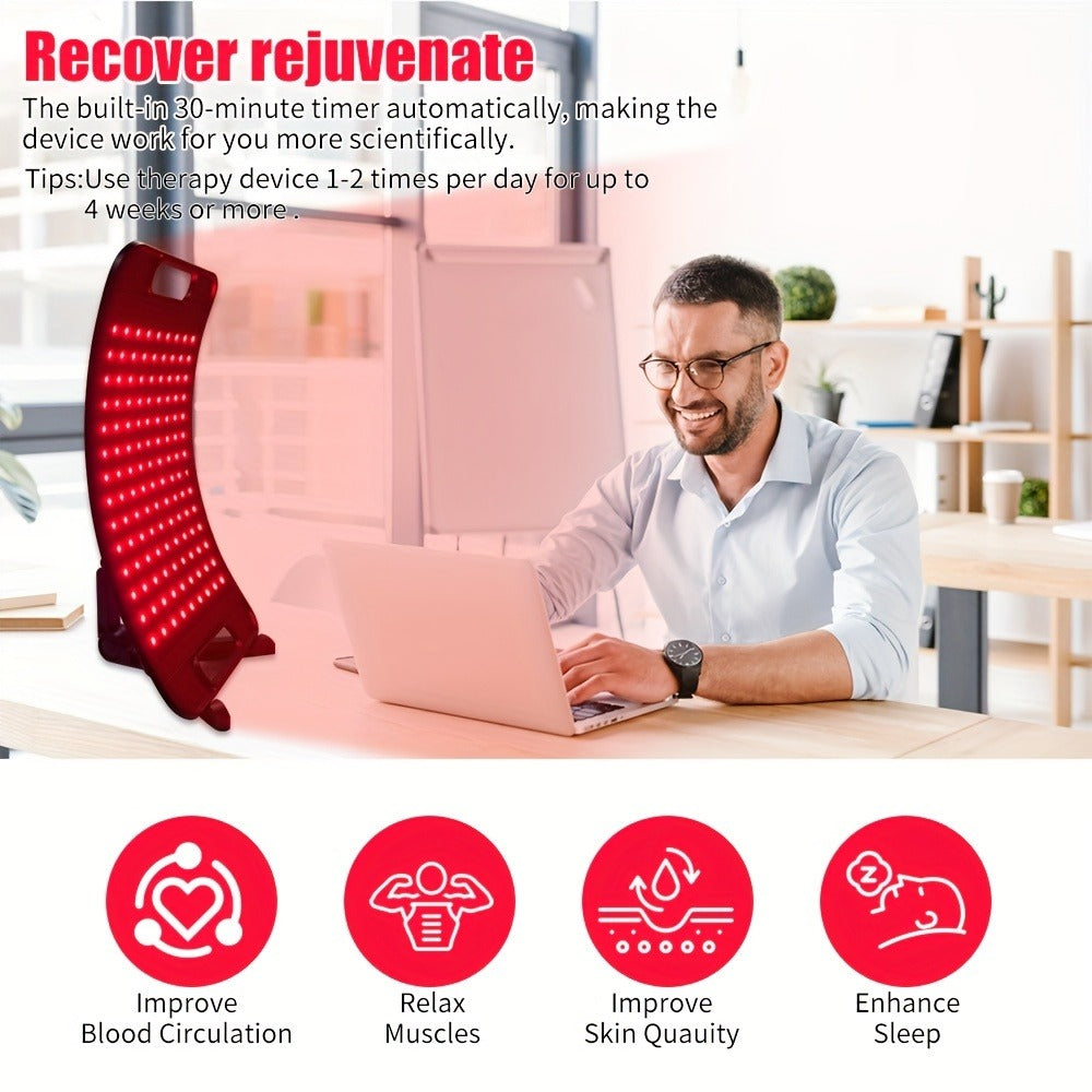 Red Light Therapy for Face & Body ¨C 660nm Red Light & 850nm Infrared LED Lamp with Stand, Skin Rejuvenation, Anti-Aging & Pain Relief Device, Self-Care Gift for Women & Men, Birthday & Holiday Gift