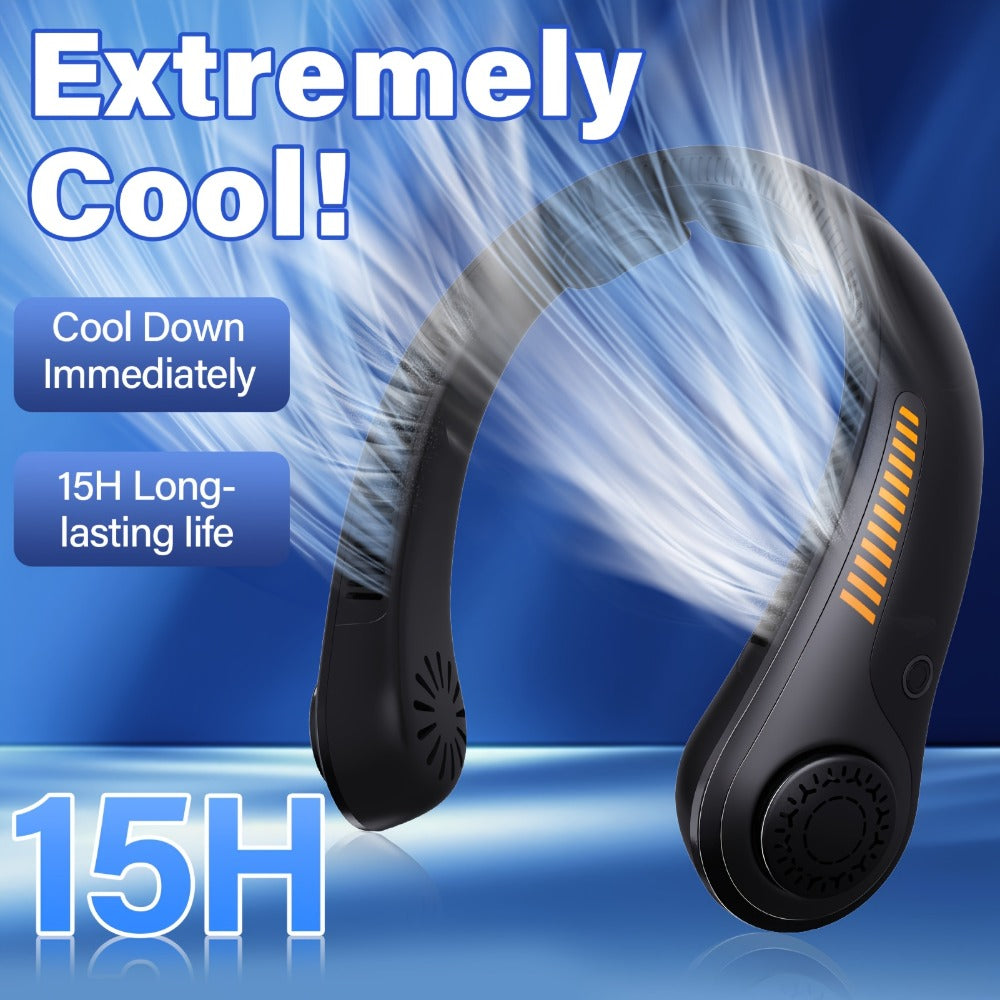 Bladeless Neck Fan USB Rechargeable | 5-Speed Quiet Portable Personal Cooling Fan for Office, Travel & Outdoor Use ¨C Hands-Free Wearable Design, Long Battery Life, Multiple Colors
