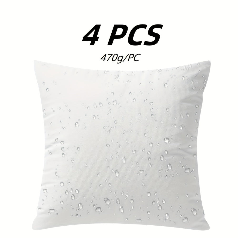 Pillow Inserts Square Indoor Outdoor Decorative Cushion Filling - Woven Fabric 200g+ Stuffing for Throw Pillows Couch Sofa Patio, White, Pack of 2 or 4, Multiple Sizes 12x20 16x16 18x18 20x20 22x22