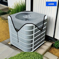 Outdoor Air Conditioner Cover 26¡±x26¡±, Universal PVC Mesh AC Unit Protector, Prevents Leaves Debris Snow, Weatherproof Outdoor AC Cover for Winter Christmas Season
