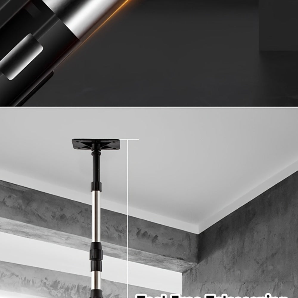 Telescoping Laser Level Pole 15.4ft / 4.7m ¨C Adjustable Extension Rod with 1/4¡±-20 & 5/8¡±-11 Thread Mount for Rotary and Line Lasers, Professional Surveying & Construction Staff