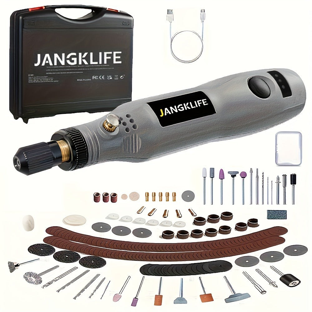 Cordless Rotary Tool Kit 102pcs ¨C Rechargeable Engraving Pen with Adjustable Speed for Wood Carving, Sanding, Polishing & Etching, Portable Mini Electric Grinder