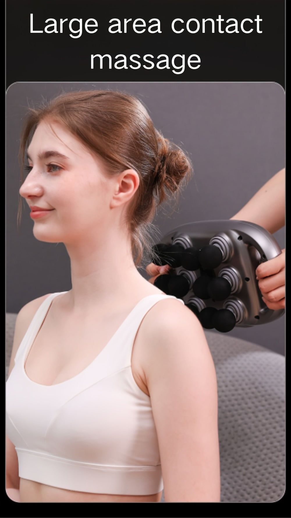 Massage Gun 12 Heads Deep Tissue Percussion Muscle Massager Set for Back Neck Shoulders Legs Foot Pain Relief Quiet Handheld Electric Body Massager