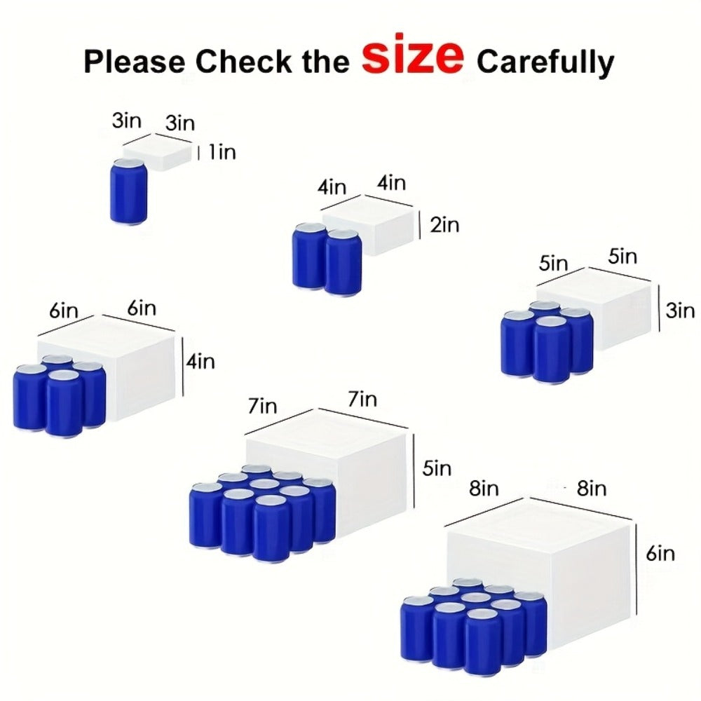 Acrylic Buffet Risers 6pcs Display Stand Set 8 Sizes 3¡±-10¡±, Cube Box Riser Shelf for Party Catering Dessert Table, Food Display Stand for Collectibles Cupcakes Jewelry, White or Clear